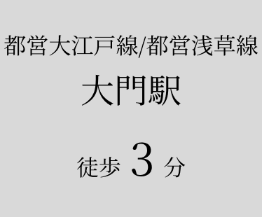 大門駅徒歩3分の画像